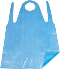 Kitchen Sink Blue Disposable PE Apron