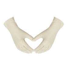 Large Pre Powdered Disposable Heavy Duty Latex Gloves