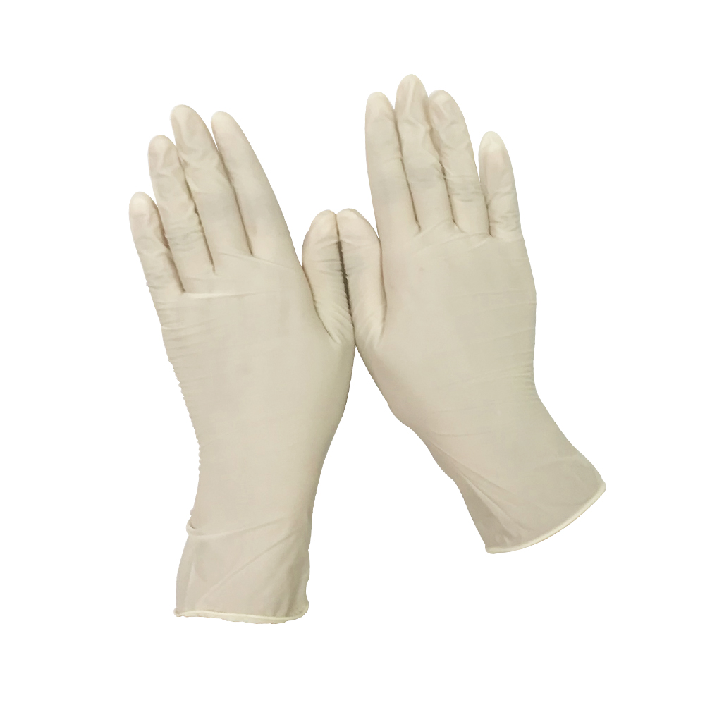 Ultra Thin Lightly Powdered Disposable Non Sterile Latex Gloves