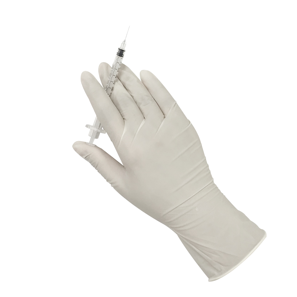 Medium Size Powder Free Disposable Latex Medical Gloves