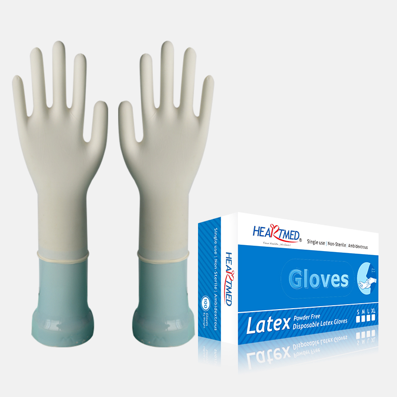 White Latex Gloves (8 Mil, Powder Free)