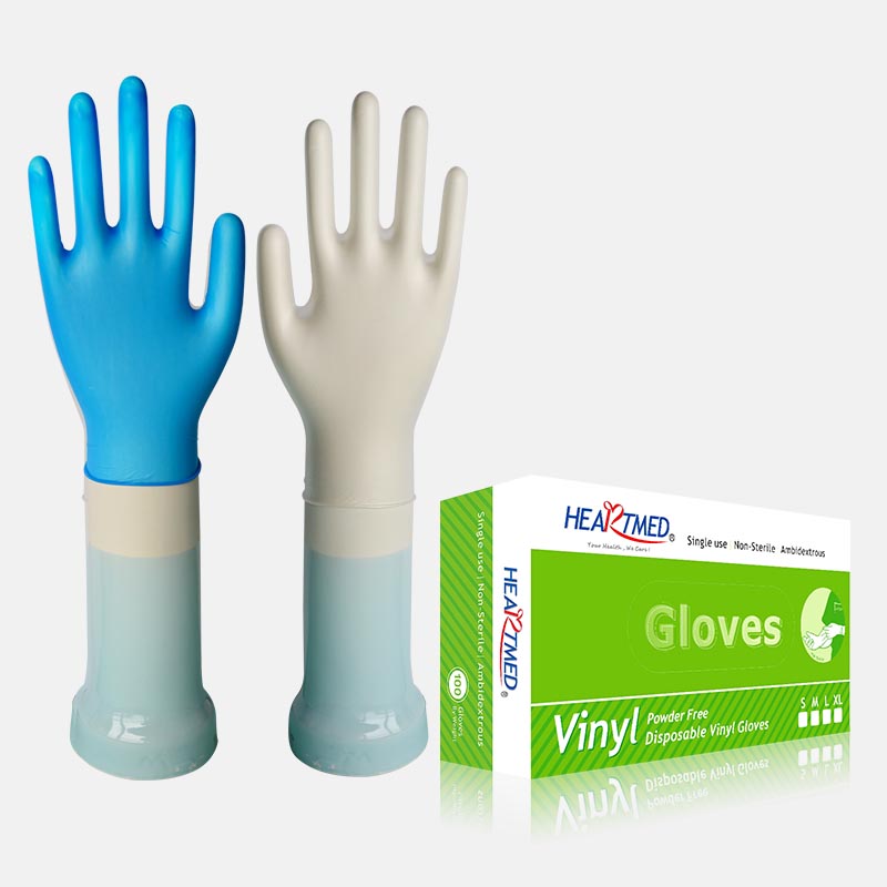 Chemical Resistance Synthetic Powder Free Vinyl Exam Gloves