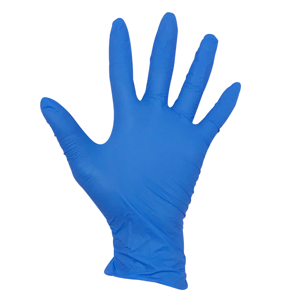 Pk100 Dark Blue Disposable Nitrile Cleanroom Gloves