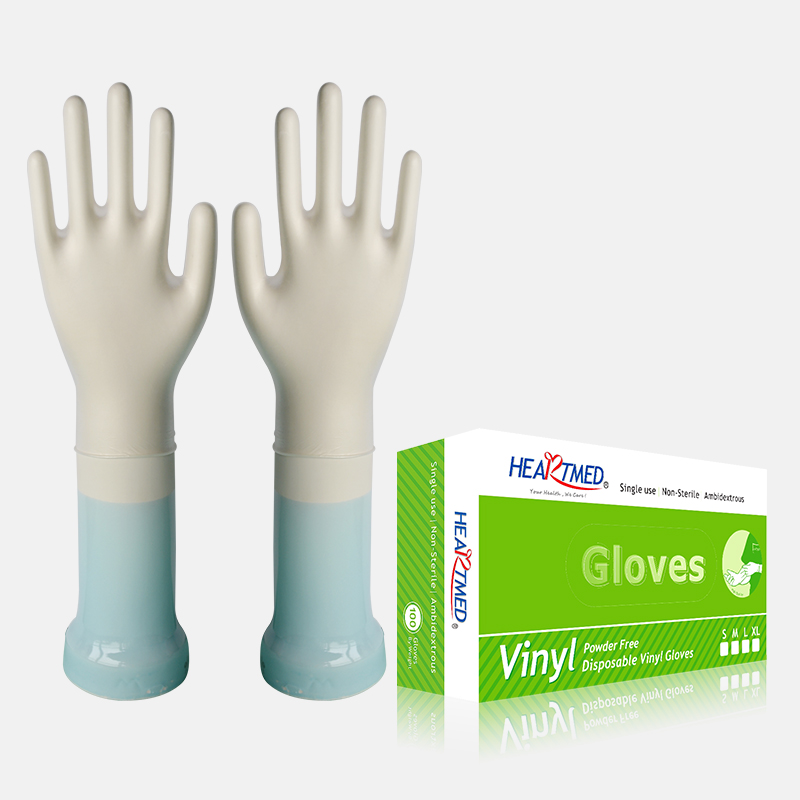 Disposable Vinyl Gloves - Blue, M4.0g, Powder Free - iGloves