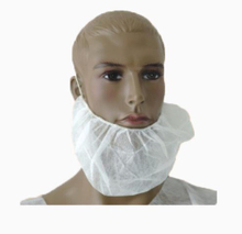 Extra Large White Disposable Non Woven Beard Cover for Large Beards