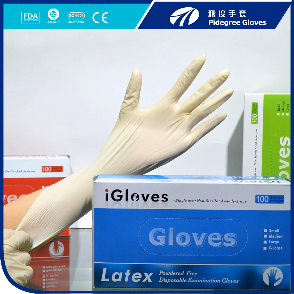 Natural Latex Gloves Powdered