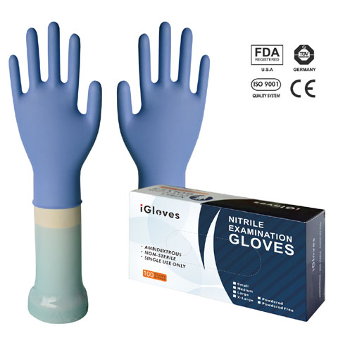 Purple Nitrile Gloves (5 Mil, Powder Free)