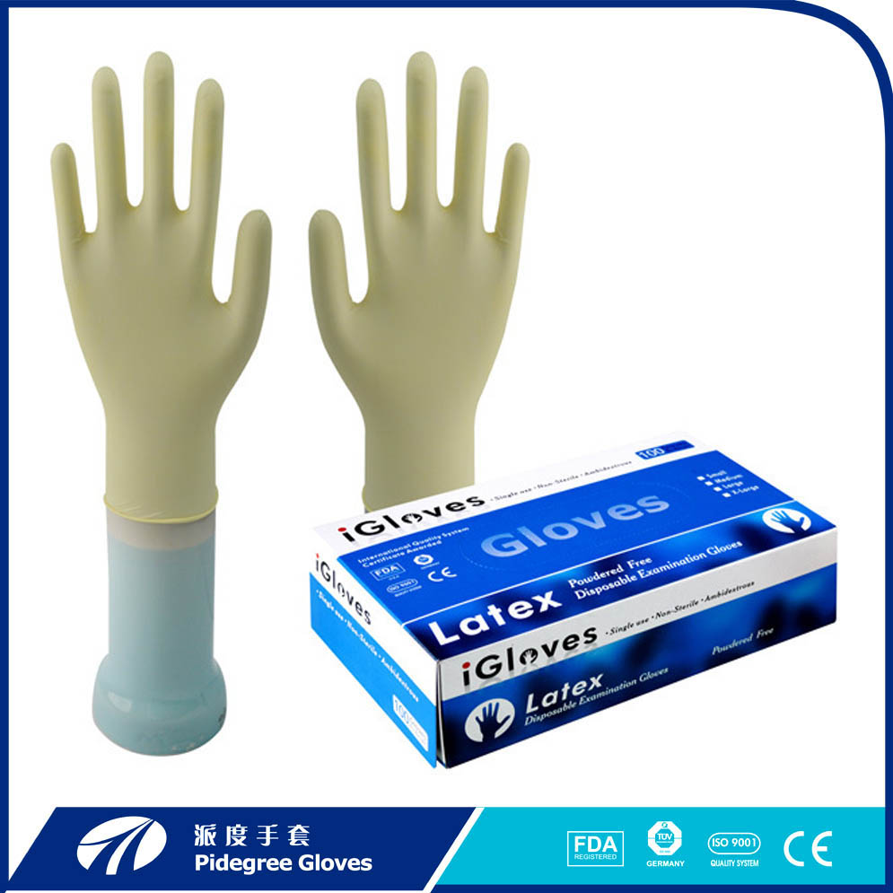 Natural Latex Gloves (5 Mil, Powder Free)